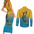 Lady Liberty Portland Frog Couples Matching Short Sleeve Bodycon Dress and Long Sleeve Button Shirt Frog Protest No Kings In America - Wonder Print Shop