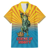 Lady Liberty Portland Frog Family Matching Mermaid Dress and Hawaiian Shirt Frog Protest No Kings In America - Wonder Print Shop