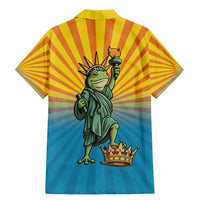 Lady Liberty Portland Frog Family Matching Mermaid Dress and Hawaiian Shirt Frog Protest No Kings In America - Wonder Print Shop