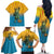 Lady Liberty Portland Frog Family Matching Off The Shoulder Long Sleeve Dress and Hawaiian Shirt Frog Protest No Kings In America - Wonder Print Shop