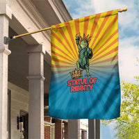Lady Liberty Portland Frog Garden Flag Frog Protest No Kings In America - Wonder Print Shop