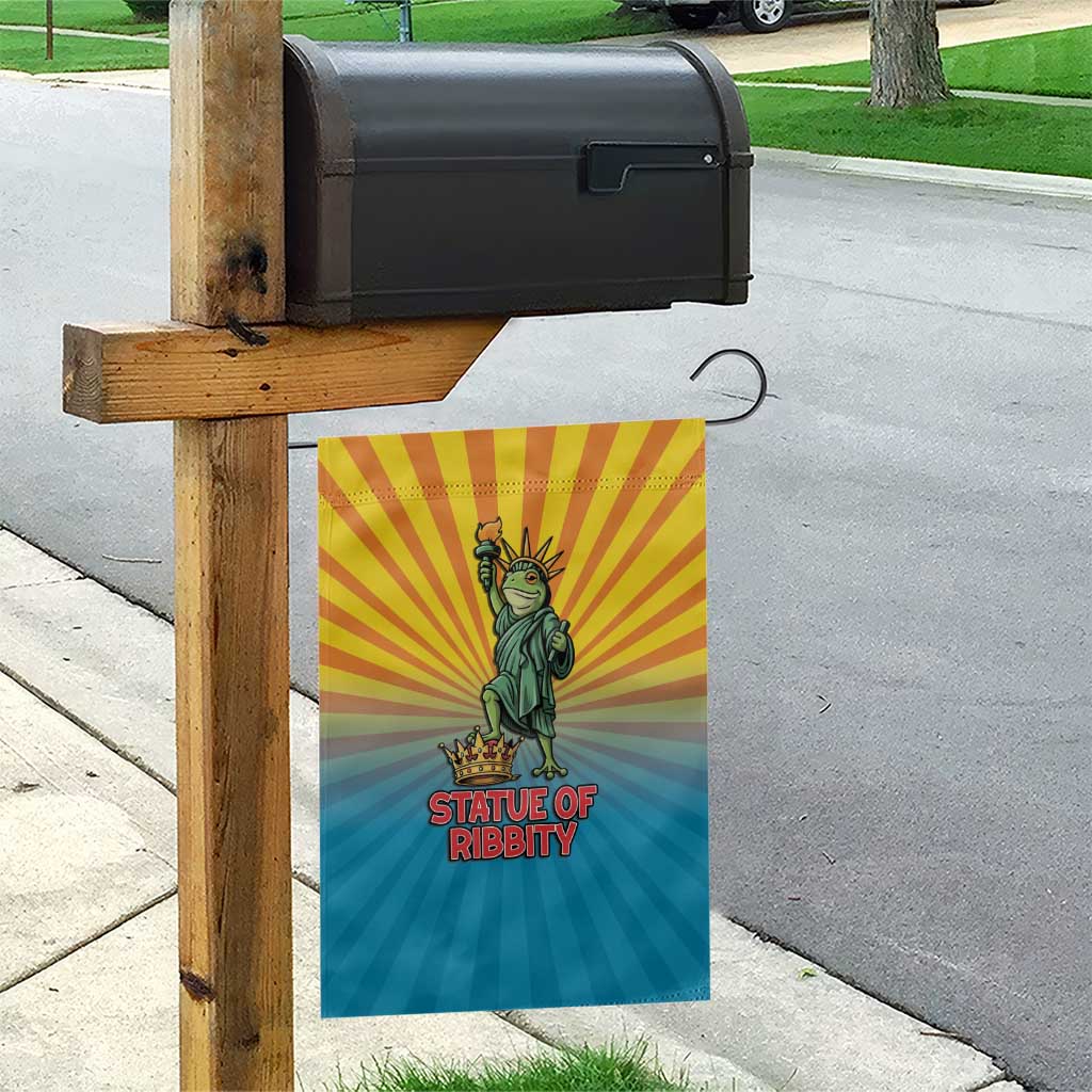Lady Liberty Portland Frog Garden Flag Frog Protest No Kings In America - Wonder Print Shop