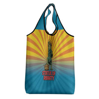 Lady Liberty Portland Frog Grocery Bag Frog Protest No Kings In America - Wonder Print Shop