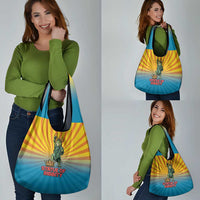 Lady Liberty Portland Frog Grocery Bag Frog Protest No Kings In America - Wonder Print Shop