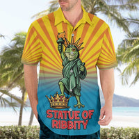 Lady Liberty Portland Frog Hawaiian Shirt Frog Protest No Kings In America - Wonder Print Shop