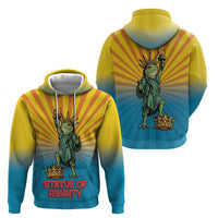 Lady Liberty Portland Frog Hoodie Frog Protest No Kings In America - Wonder Print Shop