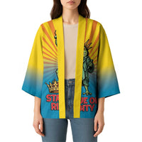 Lady Liberty Portland Frog Kimono Frog Protest No Kings In America - Wonder Print Shop