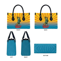 Lady Liberty Portland Frog Leather Bag Frog Protest No Kings In America - Wonder Print Shop