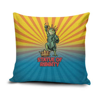 Lady Liberty Portland Frog Pillow Cover Frog Protest No Kings In America - Wonder Print Shop