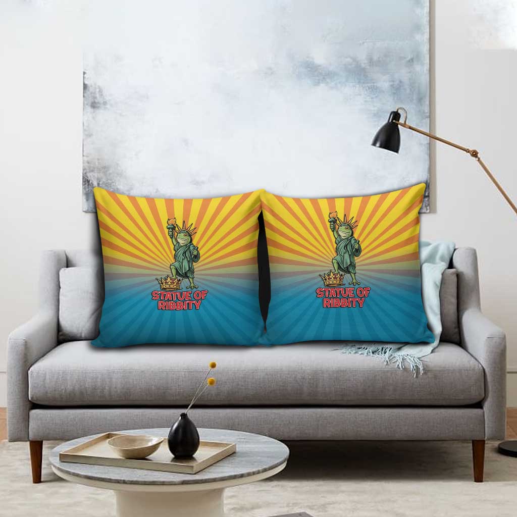 Lady Liberty Portland Frog Pillow Cover Frog Protest No Kings In America - Wonder Print Shop