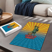 Lady Liberty Portland Frog Puzzle Frog Protest No Kings In America - Wonder Print Shop