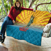 Lady Liberty Portland Frog Quilt Frog Protest No Kings In America - Wonder Print Shop