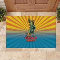 Lady Liberty Portland Frog Rubber Doormat Frog Protest No Kings In America - Wonder Print Shop