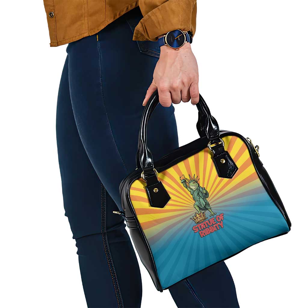 Lady Liberty Portland Frog Shoulder Handbag Frog Protest No Kings In America - Wonder Print Shop