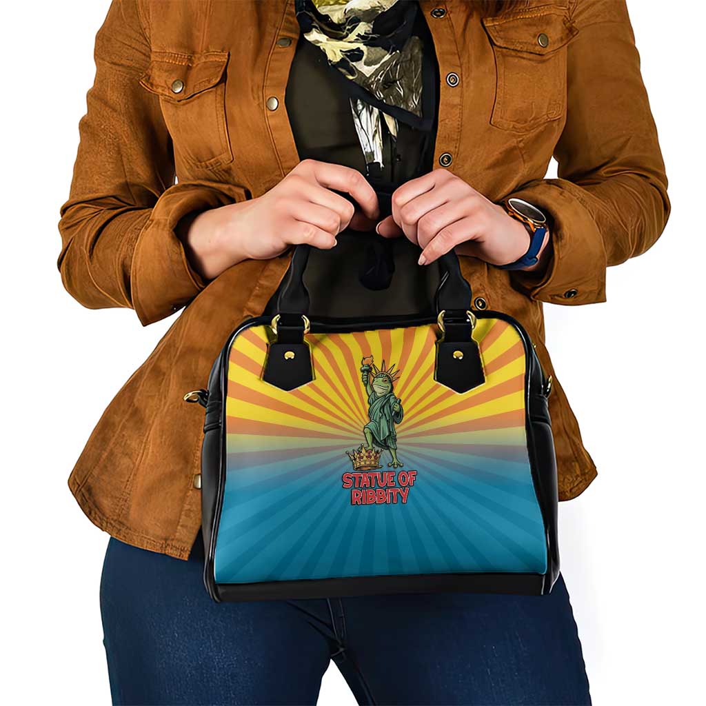 Lady Liberty Portland Frog Shoulder Handbag Frog Protest No Kings In America - Wonder Print Shop
