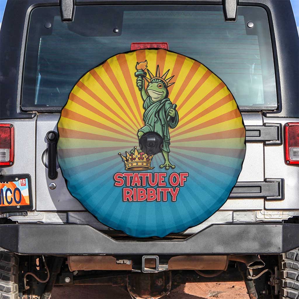 Lady Liberty Portland Frog Spare Tire Cover Frog Protest No Kings In America - Wonder Print Shop