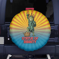 Lady Liberty Portland Frog Spare Tire Cover Frog Protest No Kings In America - Wonder Print Shop