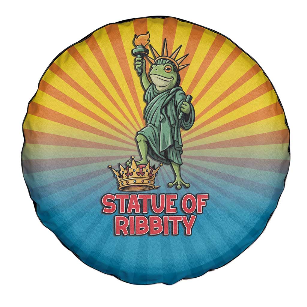 Lady Liberty Portland Frog Spare Tire Cover Frog Protest No Kings In America - Wonder Print Shop