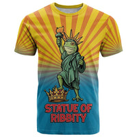 Lady Liberty Portland Frog T Shirt Frog Protest No Kings In America - Wonder Print Shop