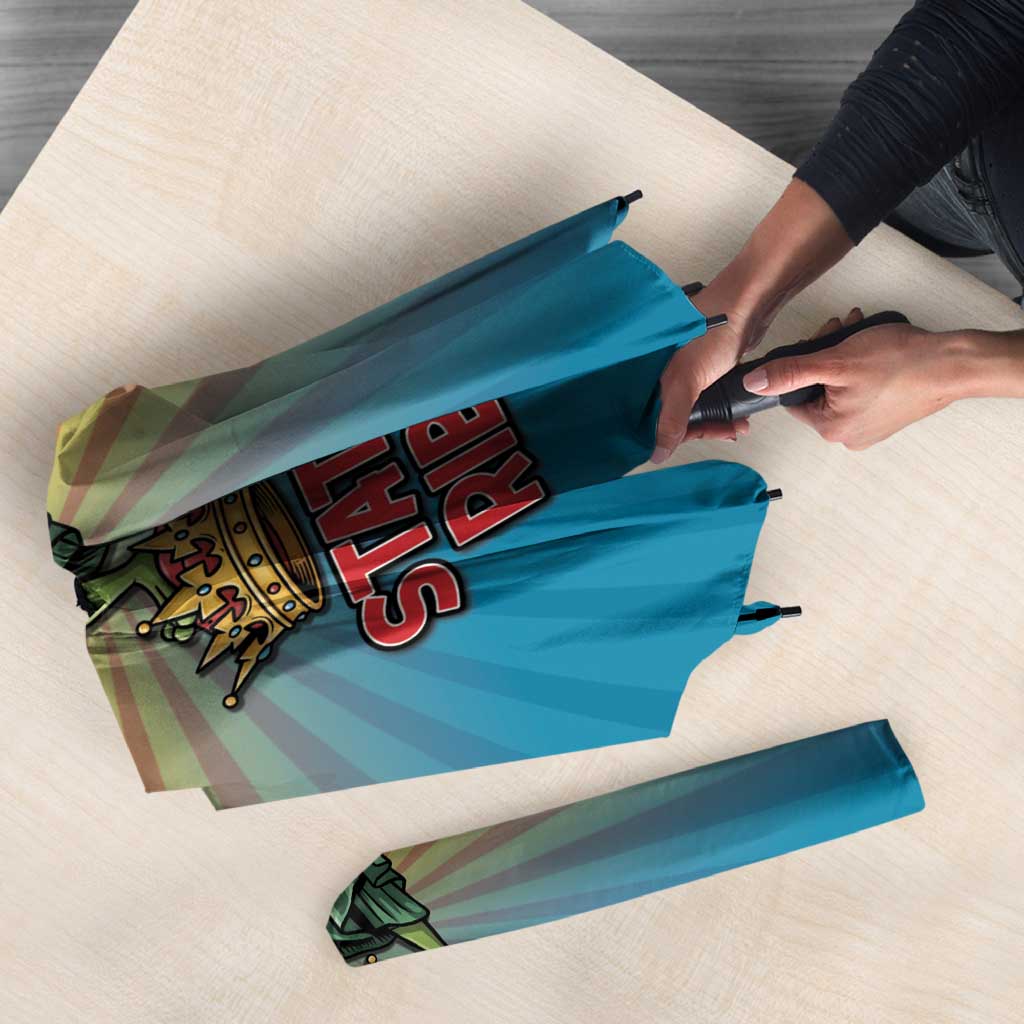 Lady Liberty Portland Frog Umbrella Frog Protest No Kings In America - Wonder Print Shop