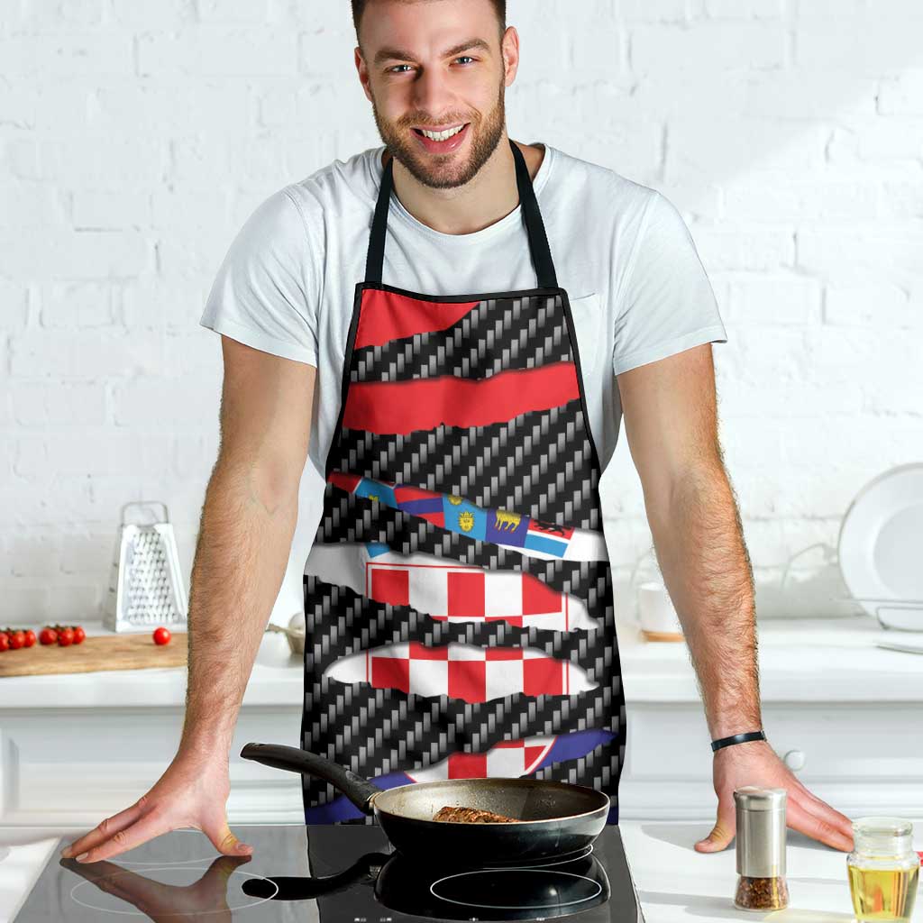 Croatia Beast Apron Ripped Flag Graphic - Wonder Print Shop