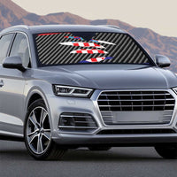 Croatia Beast Auto Sun Shade Ripped Flag Graphic - Wonder Print Shop