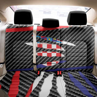 Croatia Beast Back Car Seat Cover Ripped Flag Graphic - Wonder Print Shop