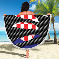 Croatia Beast Beach Blanket Ripped Flag Graphic - Wonder Print Shop