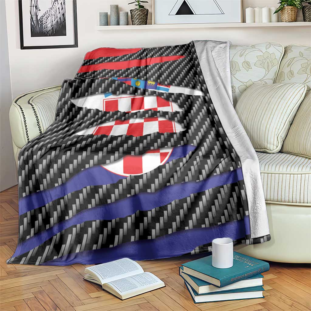Croatia Beast Blanket Ripped Flag Graphic - Wonder Print Shop