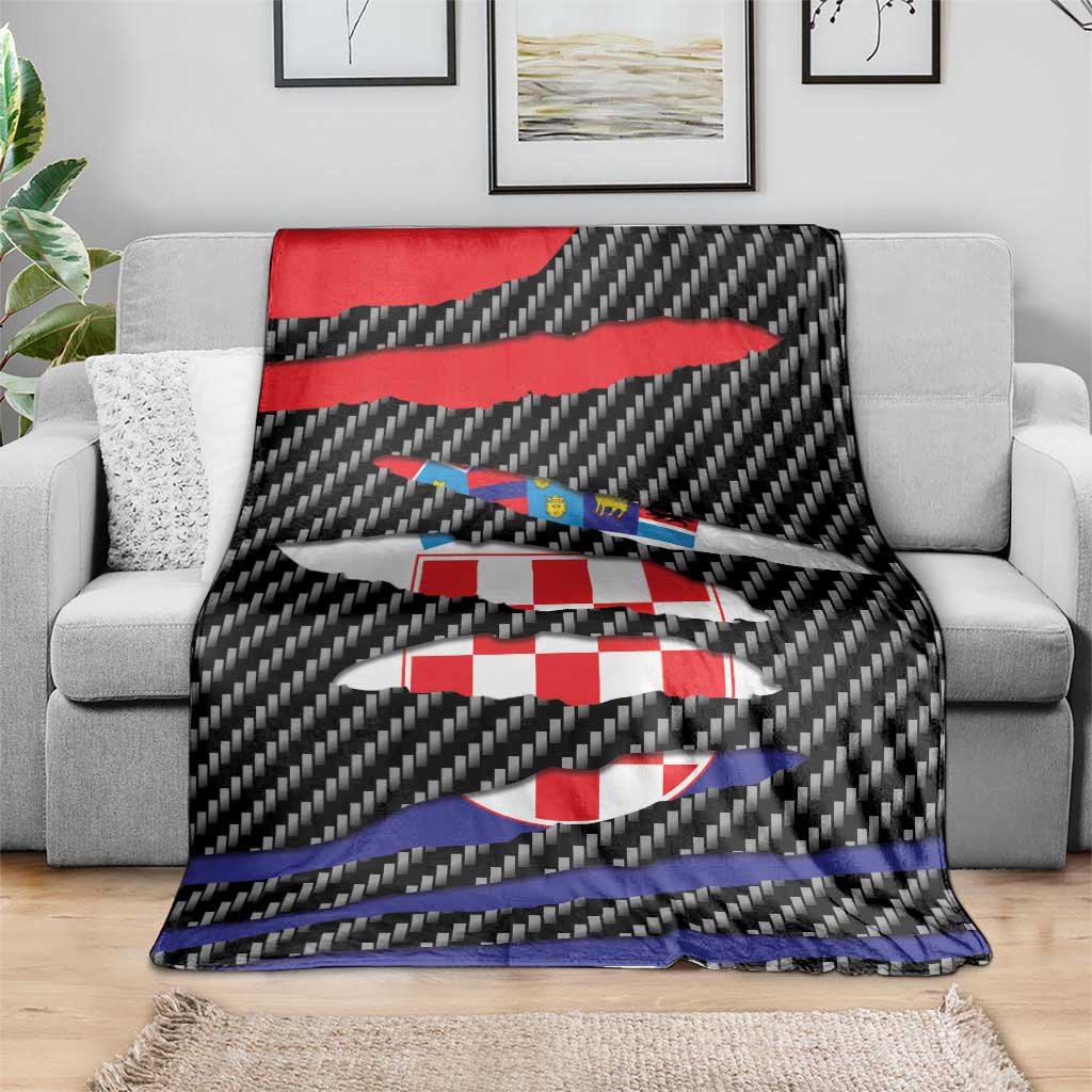 Croatia Beast Blanket Ripped Flag Graphic - Wonder Print Shop