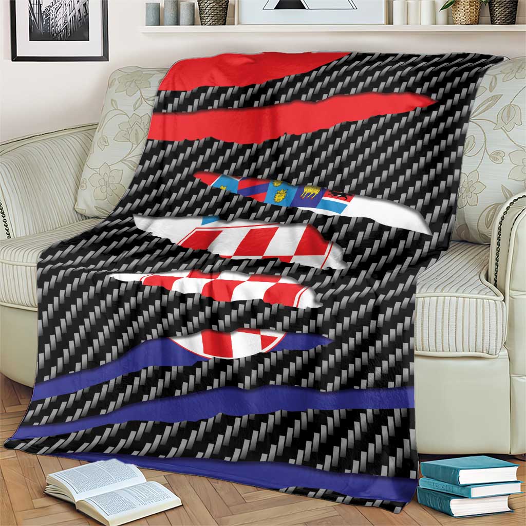 Croatia Beast Blanket Ripped Flag Graphic - Wonder Print Shop