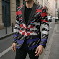 Croatia Beast Blazer Ripped Flag Graphic - Wonder Print Shop
