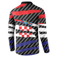 Croatia Beast Button Sweatshirt Ripped Flag Graphic - Wonder Print Shop