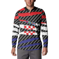 Croatia Beast Button Sweatshirt Ripped Flag Graphic - Wonder Print Shop