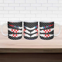 Croatia Beast Ceramic Mug Ripped Flag Graphic - Wonder Print Shop