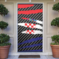 Croatia Beast Door Cover Ripped Flag Graphic - Wonder Print Shop