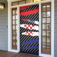 Croatia Beast Door Cover Ripped Flag Graphic - Wonder Print Shop