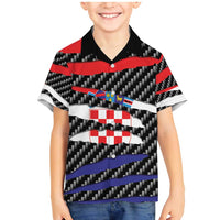 Croatia Beast Family Matching Mermaid Dress and Hawaiian Shirt Ripped Flag Graphic - Wonder Print Shop