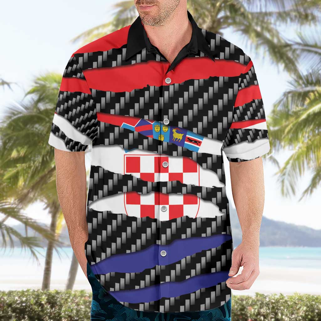 Croatia Beast Hawaiian Shirt Ripped Flag Graphic - Wonder Print Shop