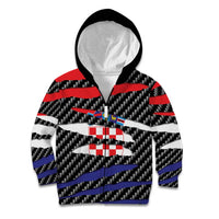 Croatia Beast Kid Hoodie Ripped Flag Graphic - Wonder Print Shop