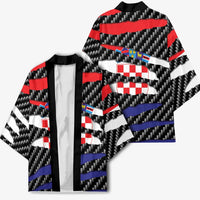 Croatia Beast Kimono Ripped Flag Graphic - Wonder Print Shop