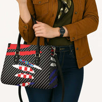 Croatia Beast Leather Bag Ripped Flag Graphic - Wonder Print Shop