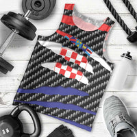 Croatia Beast Men Tank Top Ripped Flag Graphic - Wonder Print Shop