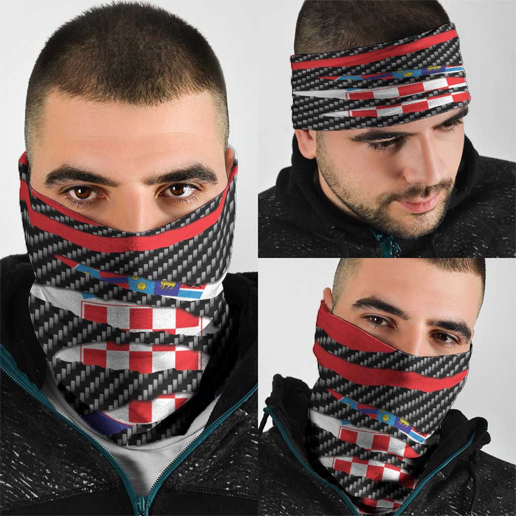 Croatia Beast Neck Gaiter Ripped Flag Graphic - Wonder Print Shop