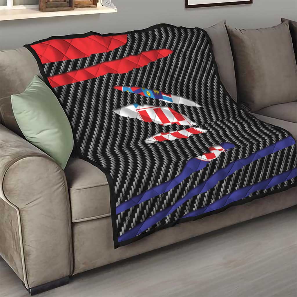 Croatia Beast Quilt Ripped Flag Graphic - Wonder Print Shop
