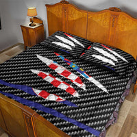 Croatia Beast Quilt Bed Set Ripped Flag Graphic - Wonder Print Shop