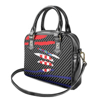 Croatia Beast Shoulder Handbag Ripped Flag Graphic - Wonder Print Shop