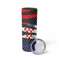 Croatia Beast Skinny Tumbler Ripped Flag Graphic - Wonder Print Shop