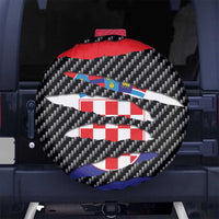 Croatia Beast Spare Tire Cover Ripped Flag Graphic - Wonder Print Shop