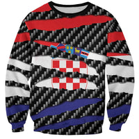 Croatia Beast Sweatshirt Ripped Flag Graphic - Wonder Print Shop
